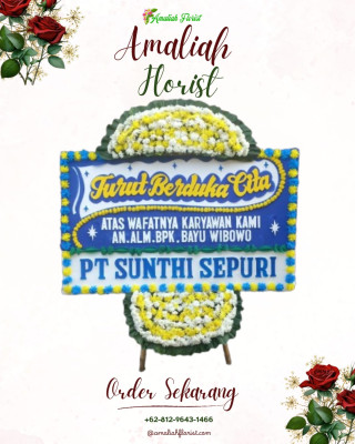 Papan Bunga Duka di Parung Panjang