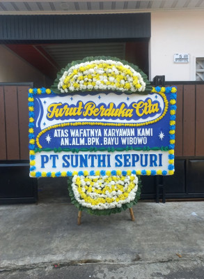 Papan Bunga Duka di Parung Panjang