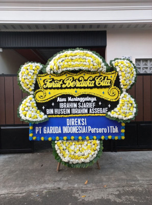 Papan Bunga Duka di Parung Panjang