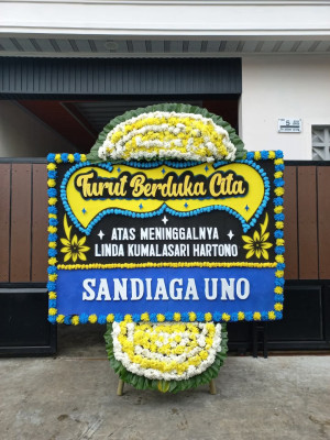 Papan Bunga Duka di Parung Panjang